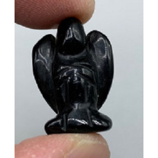 Angel 1 Inch Figurine -  Black Obsidian