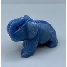 Elephant Classic 2.25 Inch Figurine - Blue Aventurine