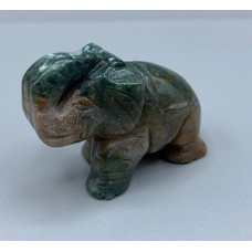 Elephant Classic 1.5 Inch Figurine - Fancy Jasper