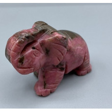 Elephant Classic 2.25 Inch Figurine - Rhodonite