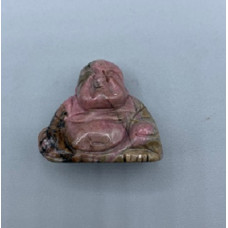 Buddha Classic 1.5 Inch Figurine - Rhodonite