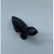 Chameleon 1.5 Inch Figurine - Black Obsidian