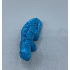 Chameleon 1.5 Inch Figurine - Howlite Turquoise