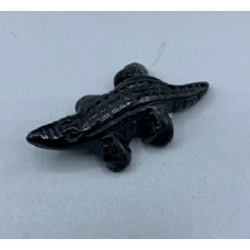 Crocodile 1.5 Inch Figurine - Black Obsidian