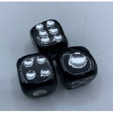 Dice 1 Inch Figurine - Black Obsidian