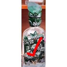 Magic Bottle - 2.5 x 2.5 inch x 8.5 inch Height - Style 1 with Fluorite top