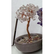 Money Tree  (about 4.5 inch in height) - Rose Quartz Tree w Cup base