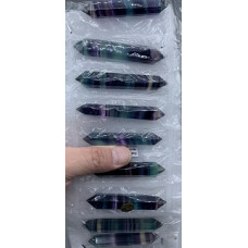 Gemstone Points Pack - Fluorite - 10 pcs Pack (7 - 8 cm H) - Double End