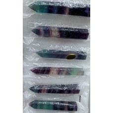 Gemstone Points Pack - Fluorite - 12 pcs Pack (7 - 8 cm H)