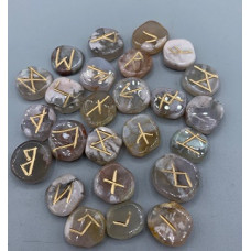 Runes - Sakura Agate 25 pc set