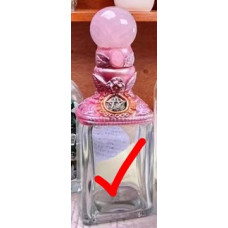 Magic Bottle - 2.5 x 2.5 inch x 8.5 inch Height - Style 2 with Rose Quartz top