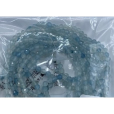 3 mm Faceted Gemstone Stretch Bracelet - 10 pcs pack - Aquamarine