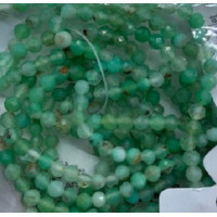 3 mm Faceted Gemstone Stretch Bracelet - 10 pcs pack - Chrysoprase