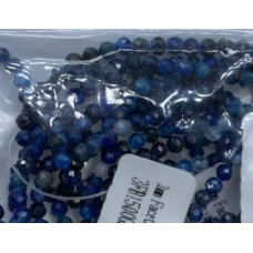 3 mm Faceted Gemstone Stretch Bracelet - 10 pcs pack - Kyanite