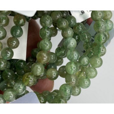 6 mm Gemstone Round Bead Bracelet - 10 pcs Pack - Apatite Green