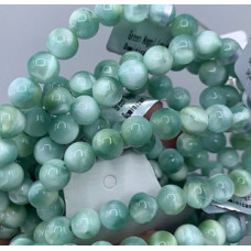 8 mm Gemstone Round Bead Bracelet - 10 pcs pack - Green Angel Larimar