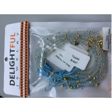 2-2.5 mm Faceted stone beads with Gold Color Round and Heart Charms - Drawstring bracelet - 10 pcs pack - Topaz