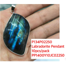 GPK - Labradorite Oval shaped Pendant about 1 - 1.5 inch - 10 pcs pack