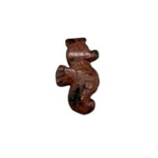 Seahorse 1 Inch Figurine - Mahogany Obsidian