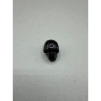 Skull 1 Inch Figurine - Obsidian Black 
