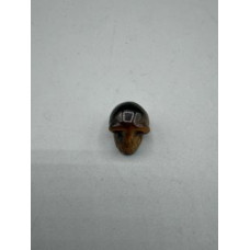 Skull 1 Inch Figurine - Tiger Eye 