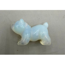 Dog (Bulldog) 1.5 Inch Figurine - Opalite