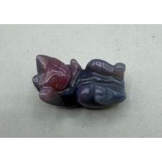 Cat Laying 1.5 Inch Figurine - Fancy Jasper Cat Laying 1.5 Inch Figurine - Fancy Jasper