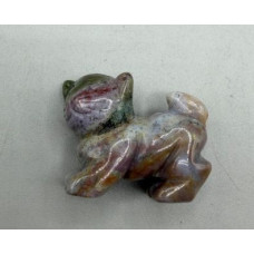 Cat Walking 1.5 Inch Figurine - Fancy Jasper