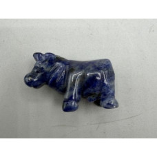 Cow 1.5 Inch Figurine - Sodalite