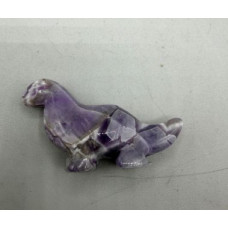 Dinosaur (Diplodocus) 1.5 Inch Figurine - Amethyst Banded