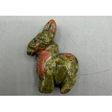 Donkey 1.5 Inch Figurine - Unakite
