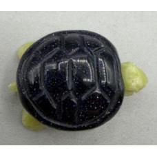 Turtle (Two Tone) 1.5 Inch Figurine - Blue Goldstone Turtle (Two Tone) 1.5 Inch Figurine - Blue Goldstone