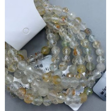 6 mm Gemstone Round Faceted Bracelet - 10 pcs pack - Yellow Topaz