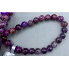 8 mm Gemstone Round Bead Bracelet (Triple Power) - 10 pcs pack - Amethyst, Purple Tiger Eye, and Imperial Taper