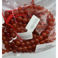 8 mm Gemstone Round Bead (Drawstring) Bracelet - 10 pcs pack - Carnelian