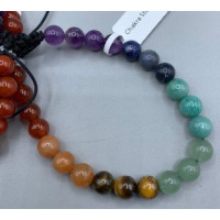 8 mm Gemstone Round Bead (Drawstring) Bracelet - 10 pcs pack - Chakra 