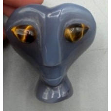 Alien Head 1.5 Inch Figurine - Agate Alien Head 1.5 Inch Figurine - Agate