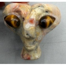 Alien Head 1.5 Inch Figurine - Crazy Lace Alien Head 1.5 Inch Figurine - Crazy Lace