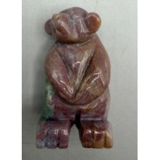Bear Standing 2.25 Inch Figurine - Fancy Jasper Bear Standing 2.25 Inch Figurine - Fancy Jasper