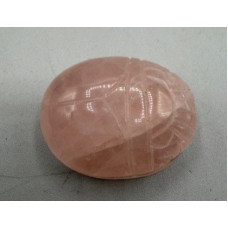 Scarab Beetle 1.5 Inch Figurine - Rose Quartz Scarab Beetle 1.5 Inch Figurine - Rose Quartz
