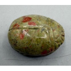 Scarab Beetle 1.5 Inch Figurine - Unakite