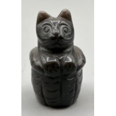 Cat in Cup 1.5 Inch Figurine - Obsidian Cat in Cup 1.5 Inch Figurine - Obsidian