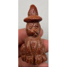 Cat Witch 1.5 Inch Figurine - Goldstone