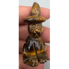 Cat Witch 1.5 Inch Figurine - Tiger Eye