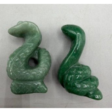 Snake (Cobra) 1.5 Inch Figurine - Aventurine Snake (Cobra) 1.5 Inch Figurine - Aventurine