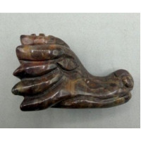 Dragon Head 1.5 Inch Figurine - Andalusite Dragon Head 1.5 Inch Figurine - Andalusite