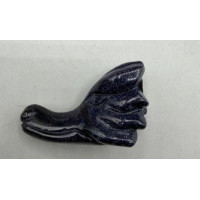 Dragon Head 1.5 Inch Figurine - Blue Goldstone Dragon Head 1.5 Inch Figurine - Blue Goldstone