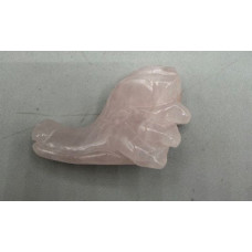 Dragon Head 1.5 Inch Figurine - Rose Quartz Dragon Head 1.5 Inch Figurine - Rose Quartz