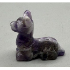 Egyptian Dog Anubis 1.5 Inch Figurine - Amethyst Egyptian Dog Anubis 1.5 Inch Figurine - Amethyst