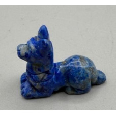 Egyptian Dog Anubis 1.5 Inch Figurine - Lapis Egyptian Dog Anubis 1.5 Inch Figurine - Lapis